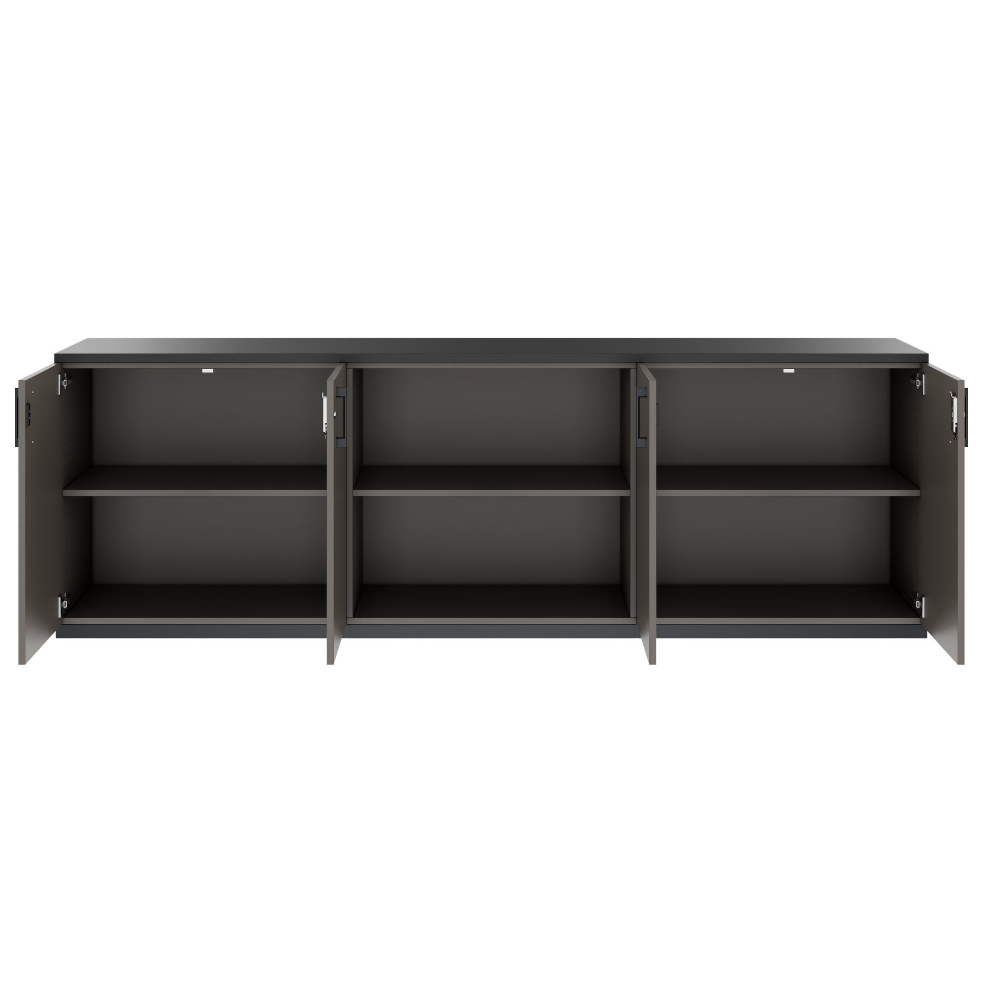 CHOICE Cupboard set | 2OH, 2400 x 785 mm, cubanite gray