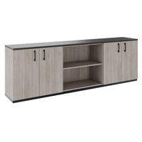 CHOICE Cupboard set | 2OH, 2400 x 785 mm, north oak gray
