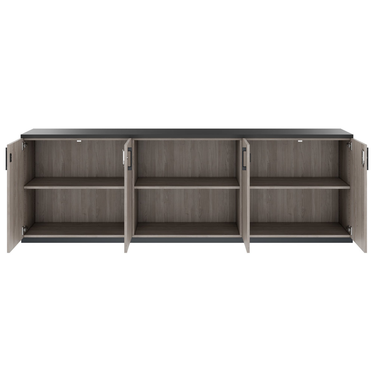 CHOICE Ensemble d’armoires | 2OH, 2400 x 785 mm, chêne nordique gris  - 4 Lightbox Main Image