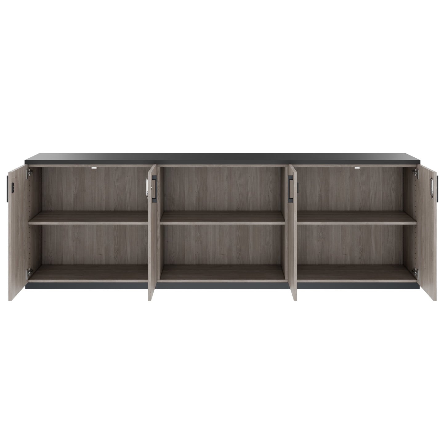 CHOICE Cupboard set | 2OH, 2400 x 785 mm, north oak gray