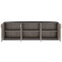 CHOICE Cupboard set | 2OH, 2400 x 785 mm, north oak gray