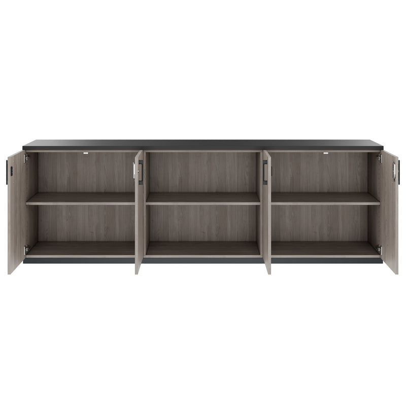 CHOICE Ensemble d’armoires | 2OH, 2400 x 785 mm, chêne nordique gris  - 4 Main Image