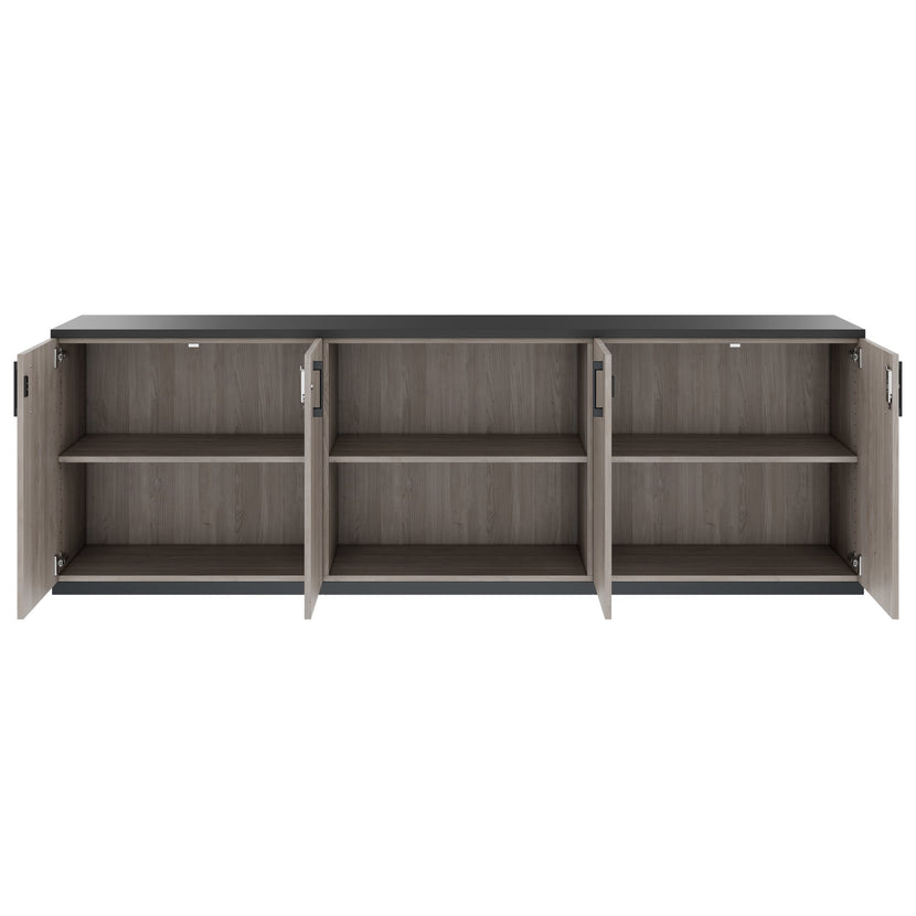 CHOICE Cupboard set | 2OH, 2400 x 785 mm, north oak gray