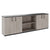 CHOICE Cupboard set | 2OH, 2400 x 785 mm, north oak gray