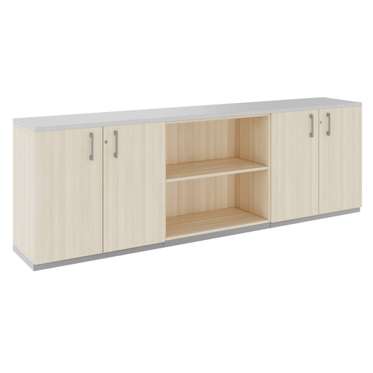 CHOICE Cupboard set | 2OH, 2400 x 785 mm, sand ash