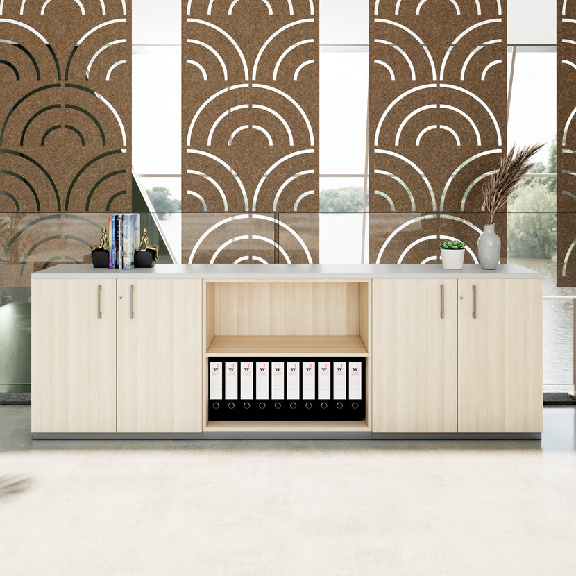 CHOICE Cupboard set | 2OH, 2400 x 785 mm, sand ash