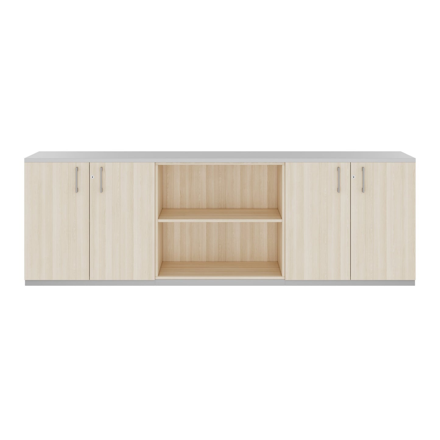 CHOICE Cupboard set | 2OH, 2400 x 785 mm, sand ash