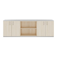 CHOICE Cupboard set | 2OH, 2400 x 785 mm, sand ash