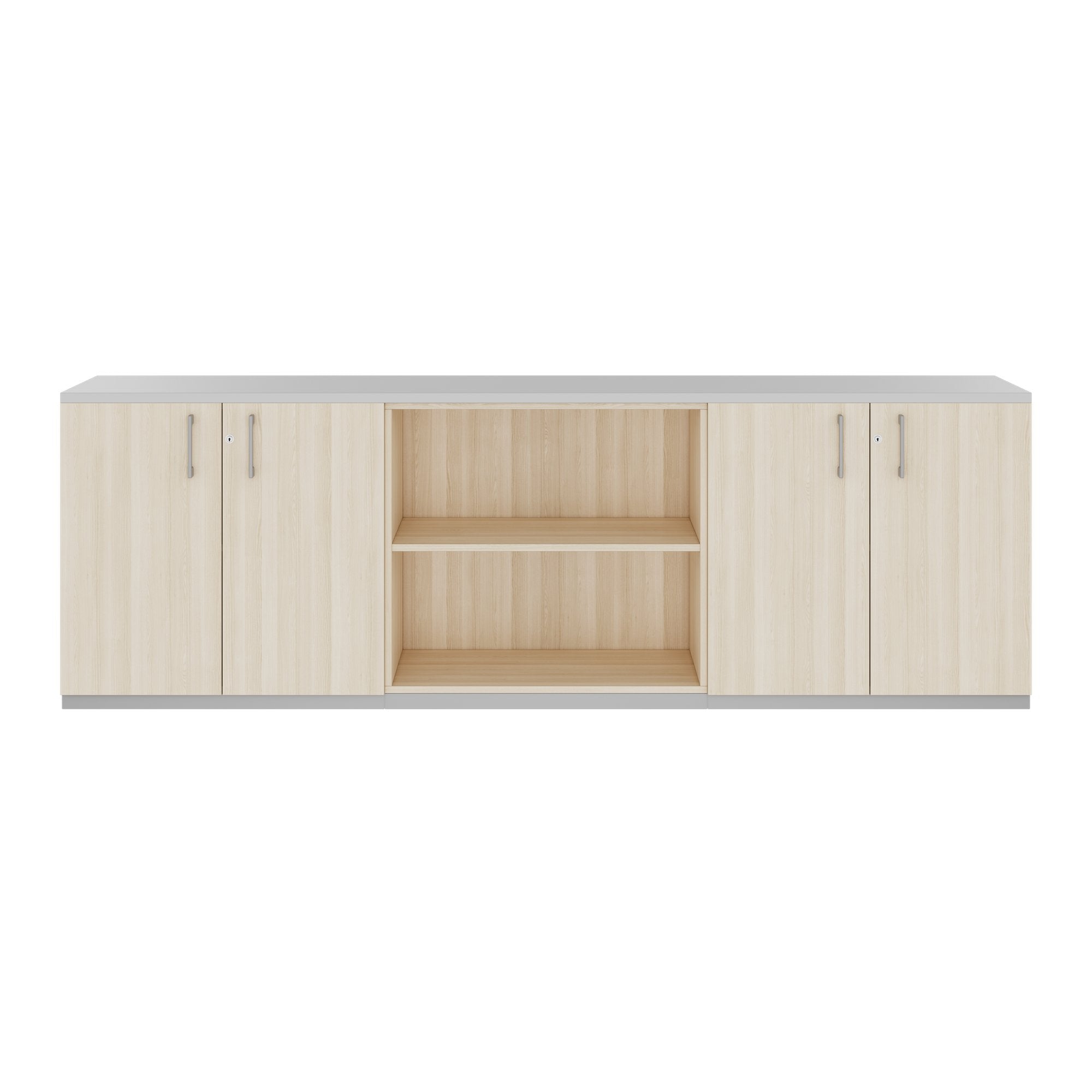 CHOICE Cupboard set | 2OH, 2400 x 785 mm, sand ash