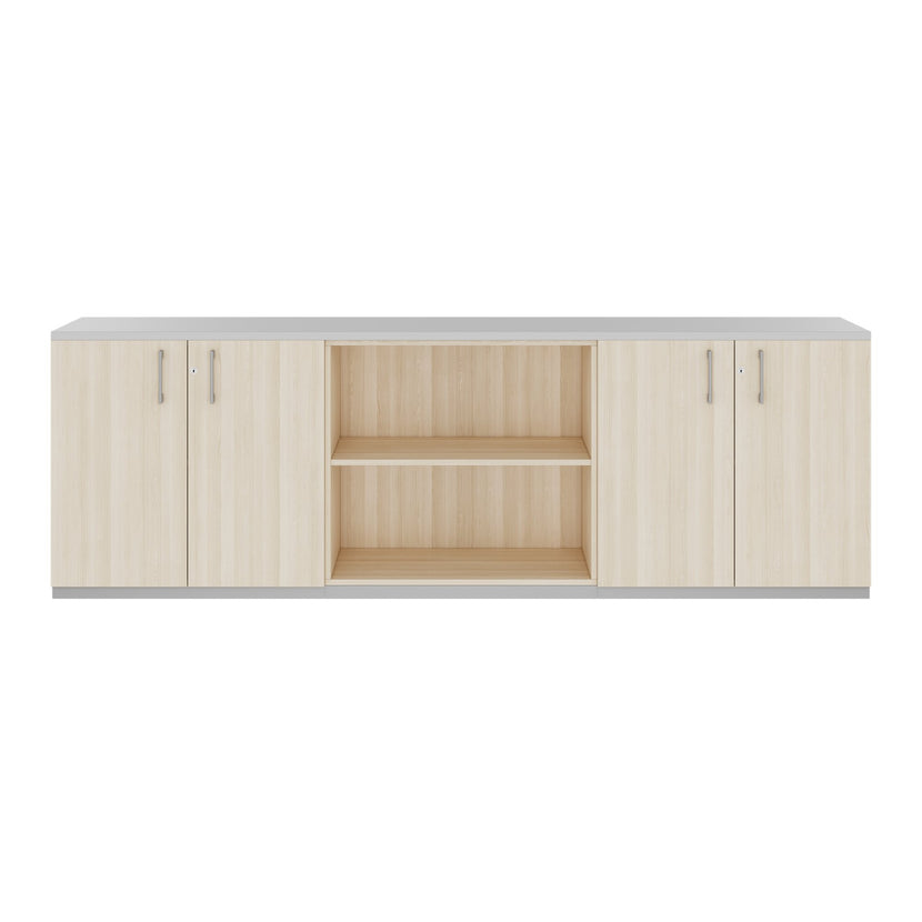 CHOICE Cupboard set | 2OH, 2400 x 785 mm, sand ash