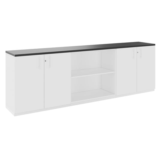 CHOICE Cupboard set | 2OH, 2400 x 785 mm, white