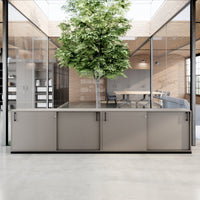 CHOICE Ensemble de placards | 2OH, 3200 x 760 mm, gris cubanite