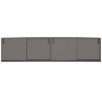 CHOICE Ensemble de placards | 2OH, 3200 x 760 mm, gris cubanite