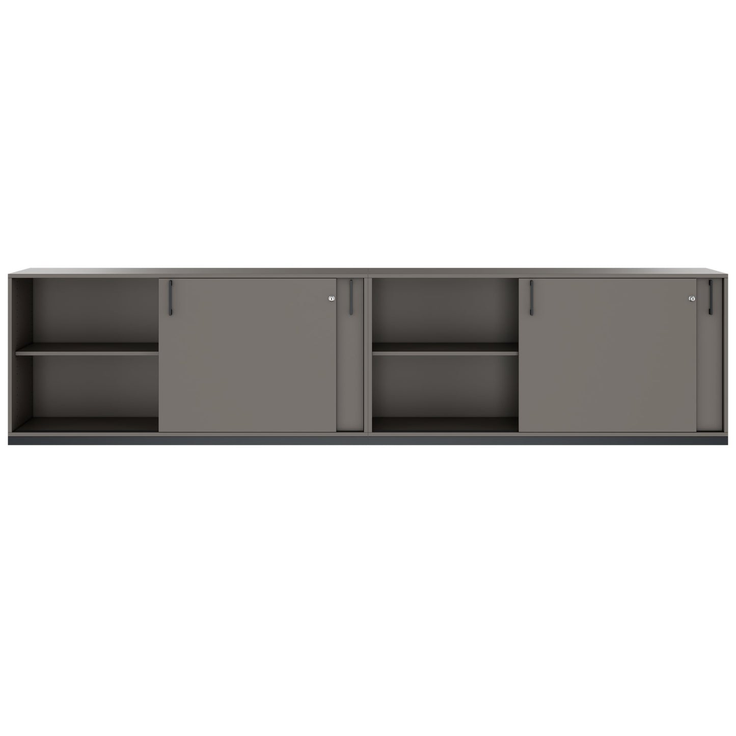 CHOICE Ensemble de placards | 2OH, 3200 x 760 mm, gris cubanite