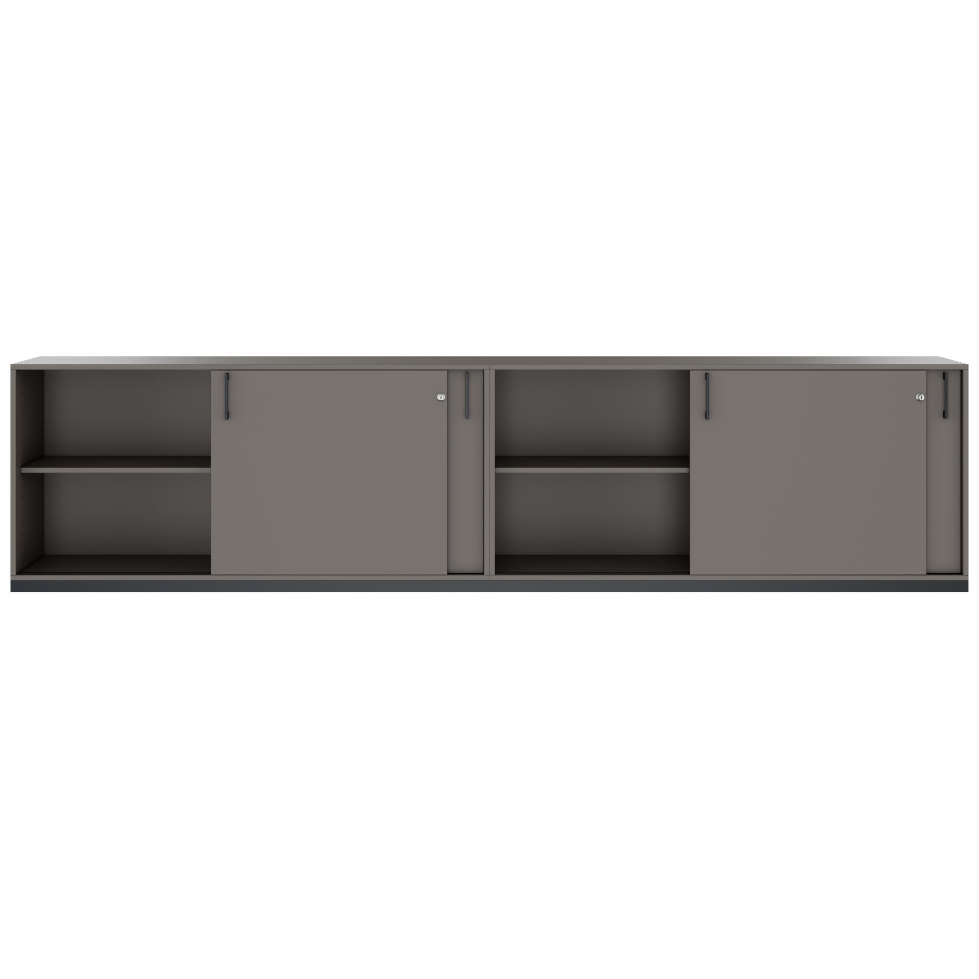 CHOICE Ensemble de placards | 2OH, 3200 x 760 mm, gris cubanite