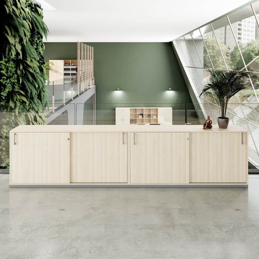CHOICE Set di armadietti | 2oh, 3200 x 760 mm, cenere di sabbia