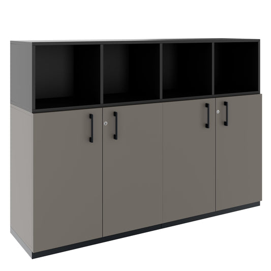 CHOICE Ensemble d'armoires | 3OH, 1600 x 1130 mm, gris cubanite
