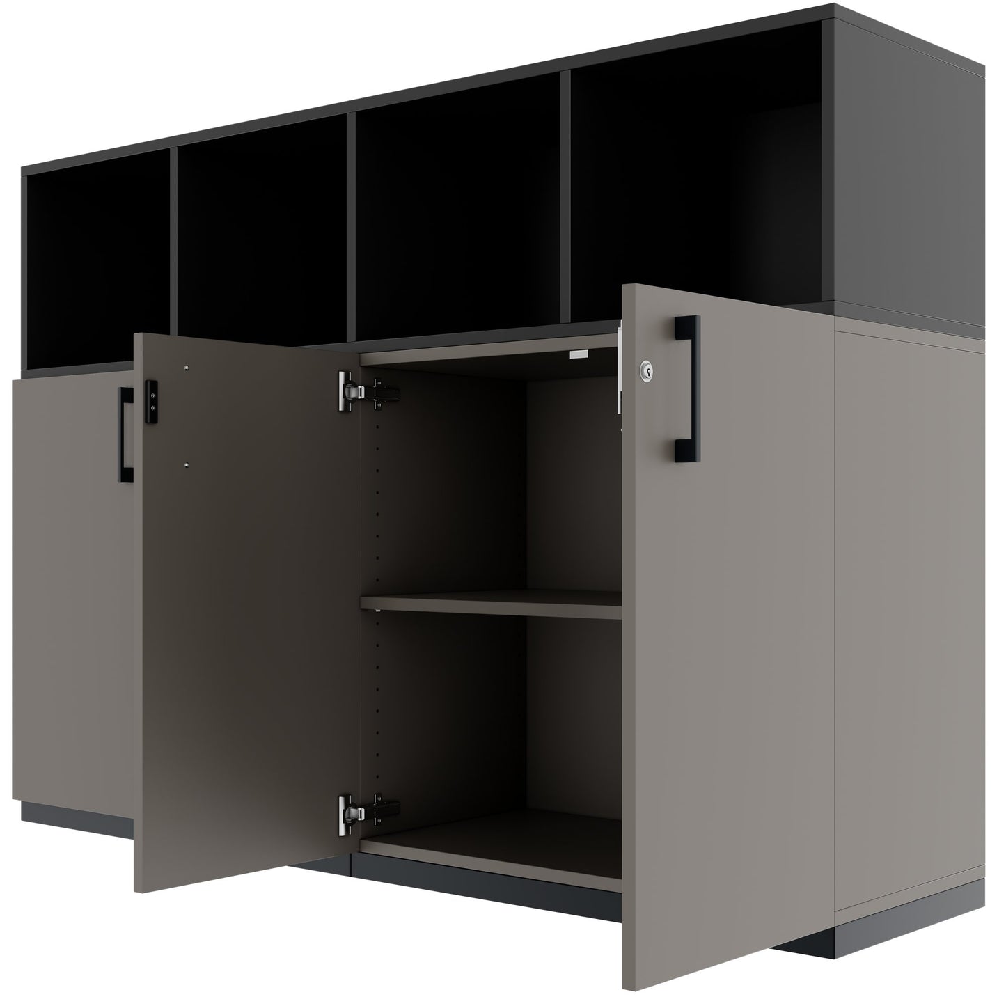 CHOICE Schrankset | 3OH, 1600 x 1130 mm, Cubanitgrau