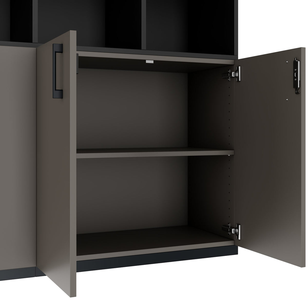 CHOICE Cabinet set | 3 OH, 1600 x 1130 mm, Cubanit grey  - 7 Lightbox Main Image