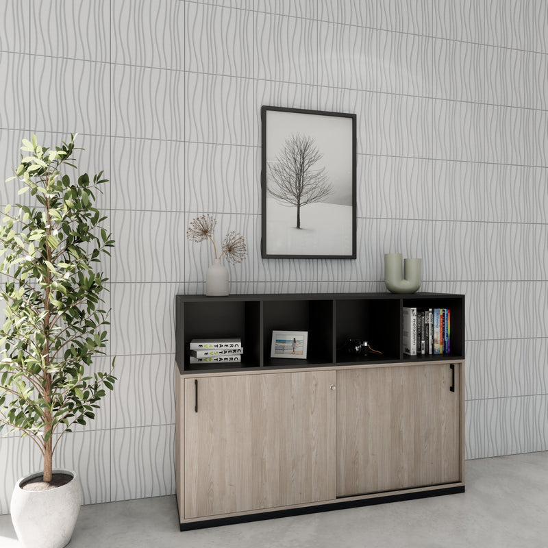CHOICE Cupboard set | 3Oh, 1600 x 1130 mm, north oak gray - 2 Main Image