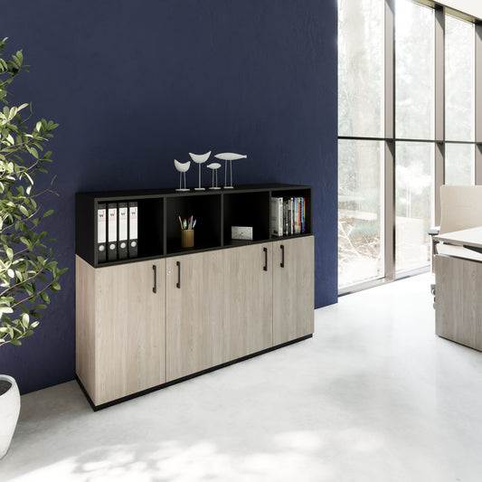 CHOICE Schrankset | 3OH, 1600 x 1130 mm, Nordeiche grau