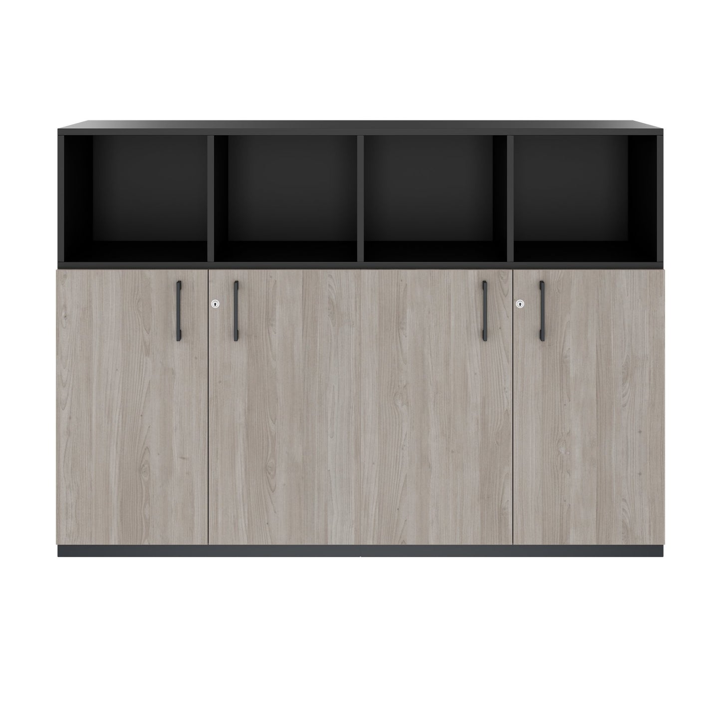 CHOICE Schrankset | 3OH, 1600 x 1130 mm, Nordeiche grau