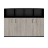 CHOICE Schrankset | 3OH, 1600 x 1130 mm, Nordeiche grau