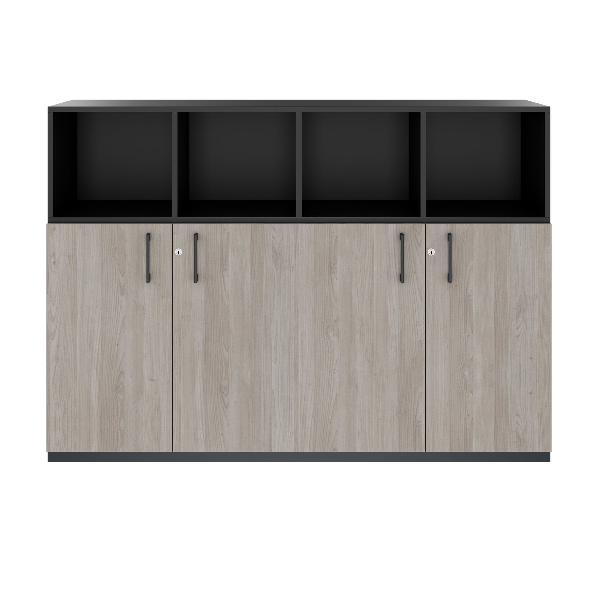 CHOICE Schrankset | 3OH, 1600 x 1130 mm, Nordeiche grau