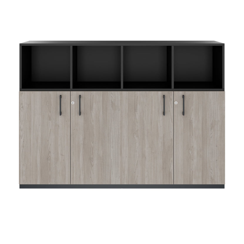 CHOICE Schrankset | 3OH, 1600 x 1130 mm, Nordeiche grau