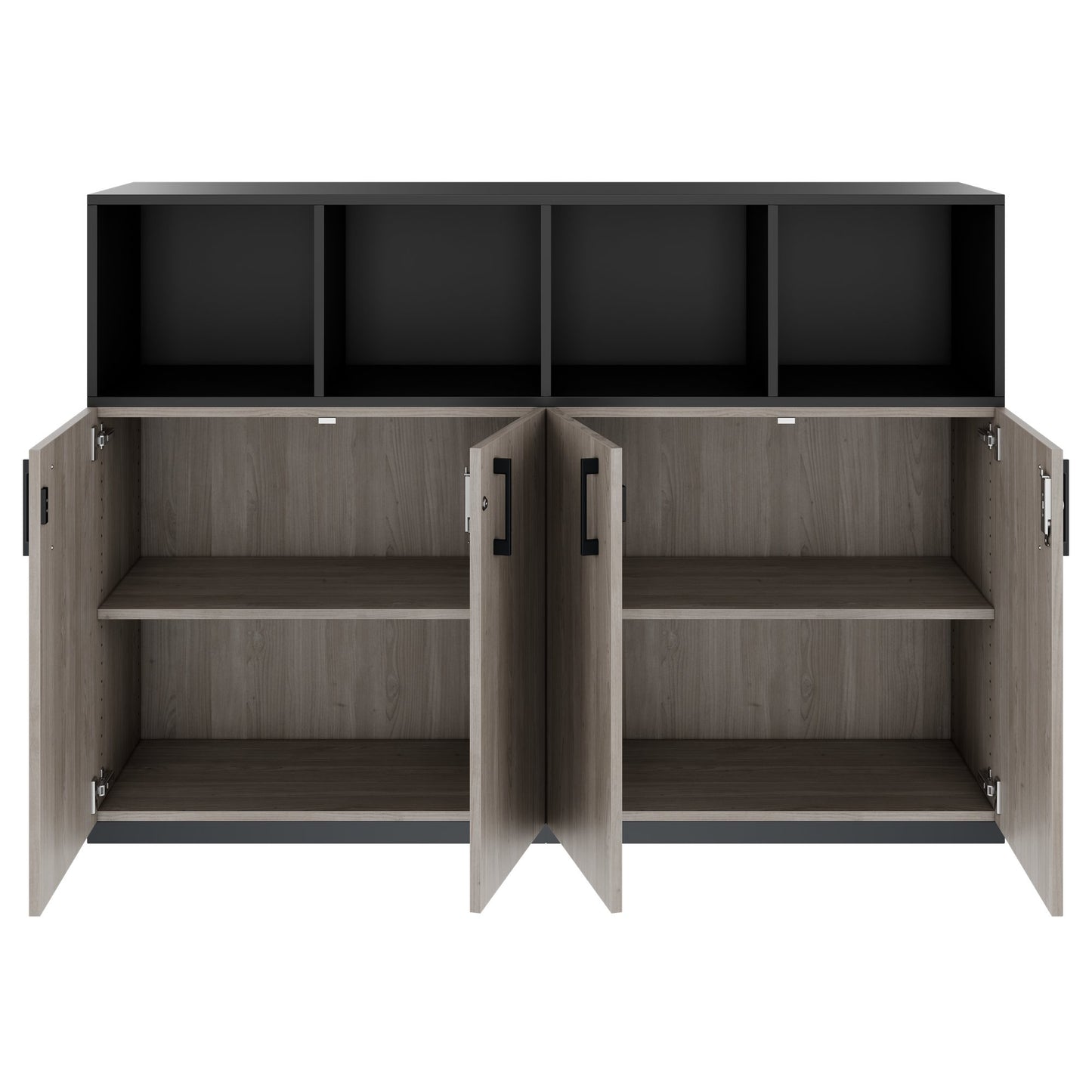 CHOICE Schrankset | 3OH, 1600 x 1130 mm, Nordeiche grau