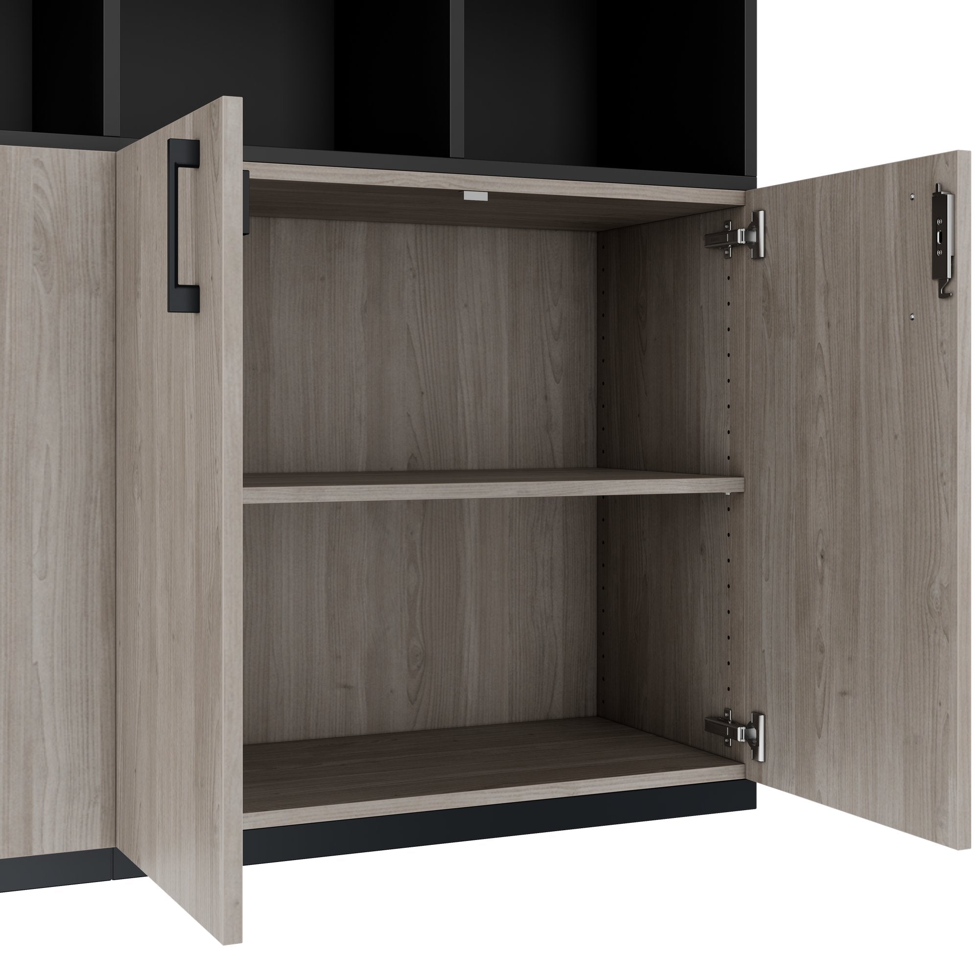 CHOICE Schrankset | 3OH, 1600 x 1130 mm, Nordeiche grau