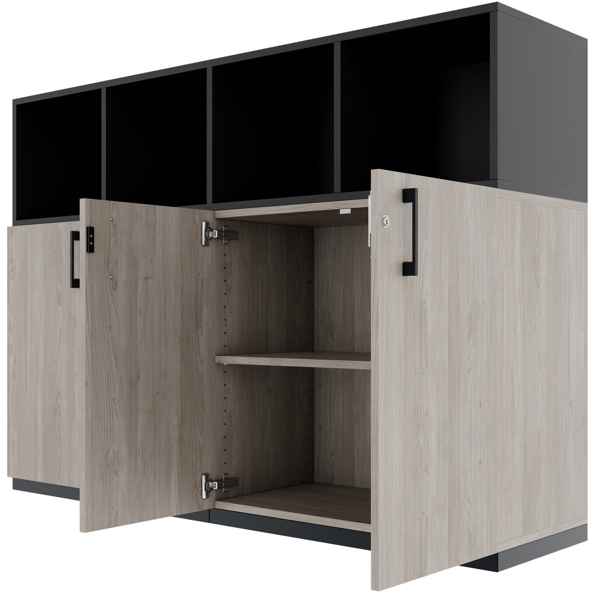 CHOICE Set di armadi | 3OH, 1600 x 1130 mm, rovere nordico grigio  - 8 Lightbox Main Image