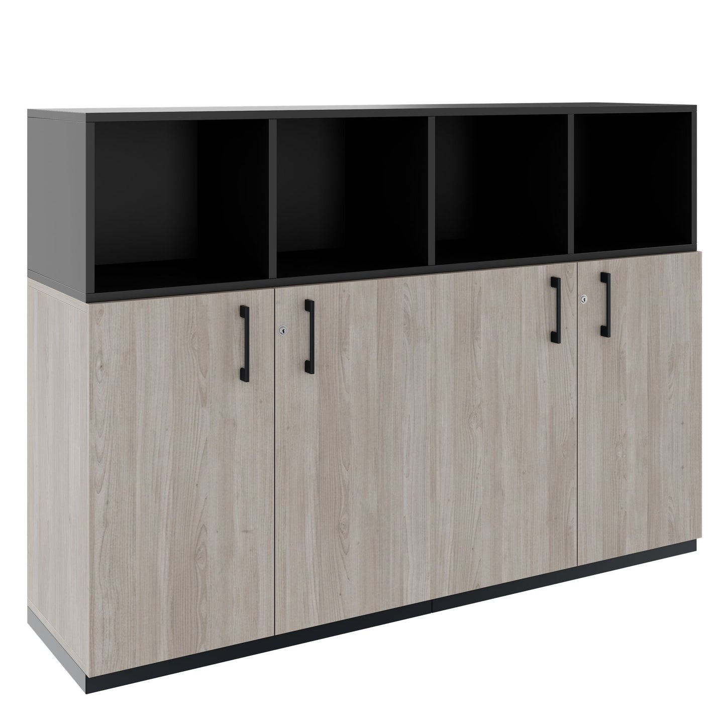 CHOICE Schrankset | 3OH, 1600 x 1130 mm, Nordeiche grau