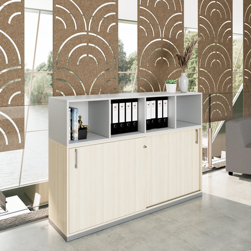 CHOICE Set di armadietti | 3oh, 1600 x 1130 mm, cenere di sabbia