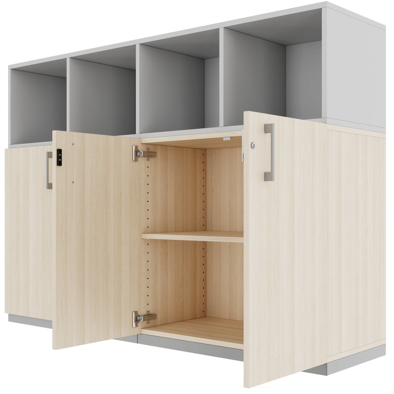 CHOICE Ensemble d’armoires | 3UH, 1600 x 1130 mm, chêne sable  - 8 Main Image