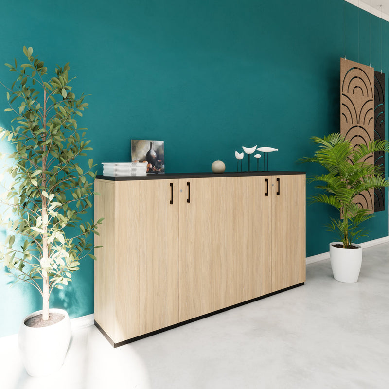 CHOICE Ensemble d'armoires | 3OH, 2000 x 1140 mm, chêne ambré  - 2 Main Image