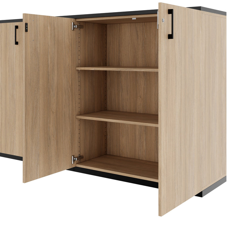 CHOICE Ensemble d'armoires | 3OH, 2000 x 1140 mm, chêne ambré  - 8 Main Image