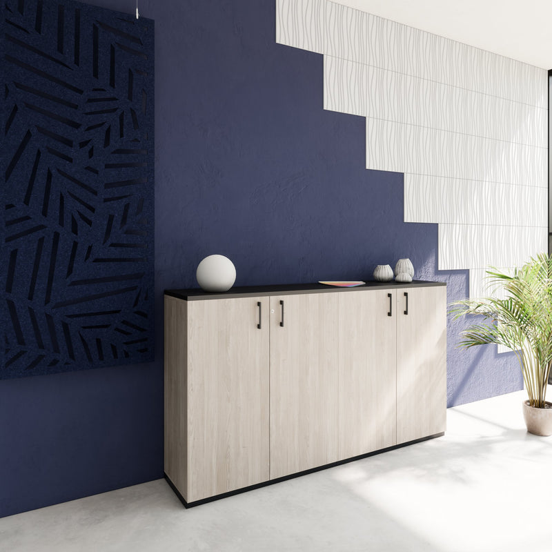CHOICE Cabinet set | 3OH, 2000 x 1140 mm, Nordic oak grey  - 2 Main Image