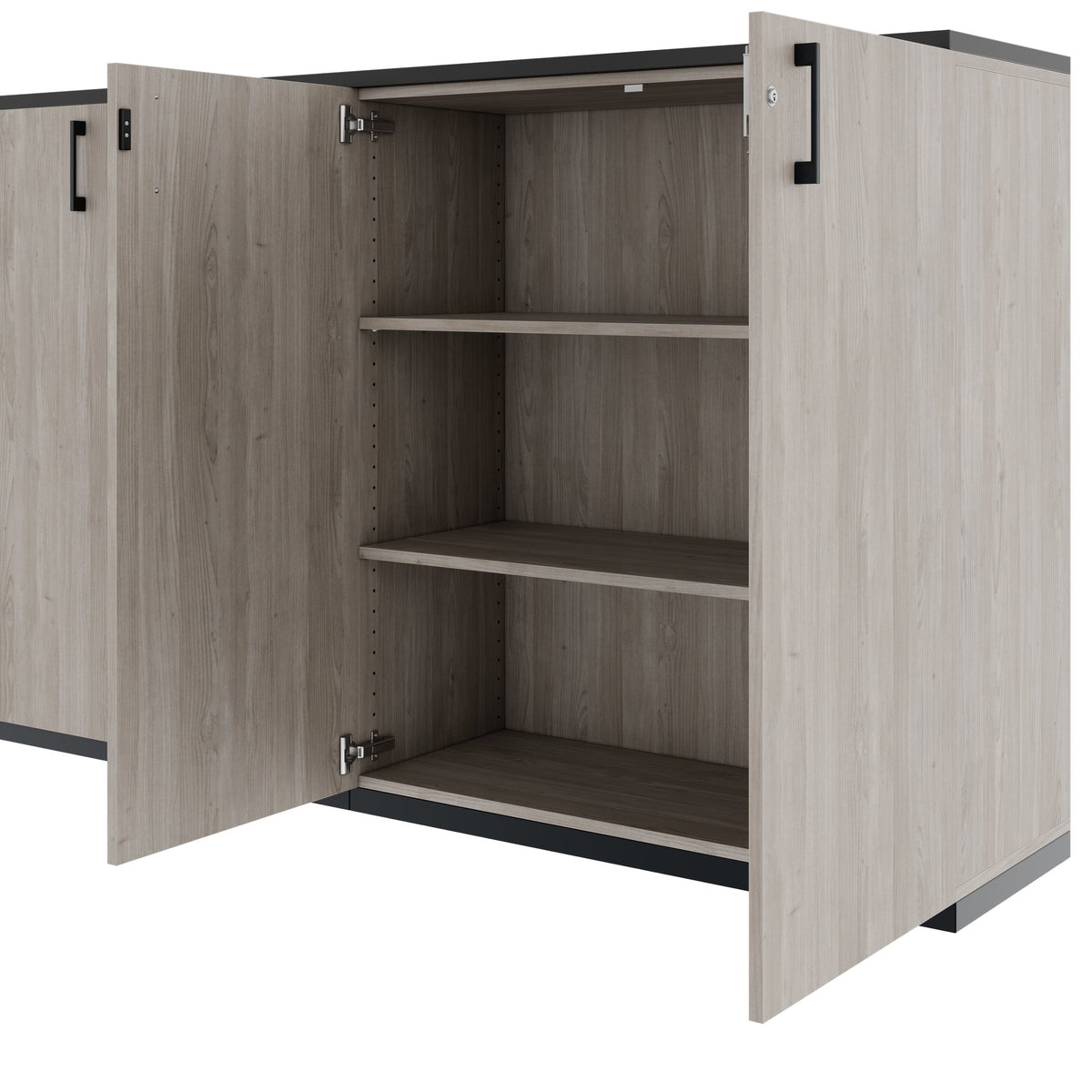 CHOICE Cabinet set | 3OH, 2000 x 1140 mm, Nordic oak grey  - 3 Lightbox Main Image
