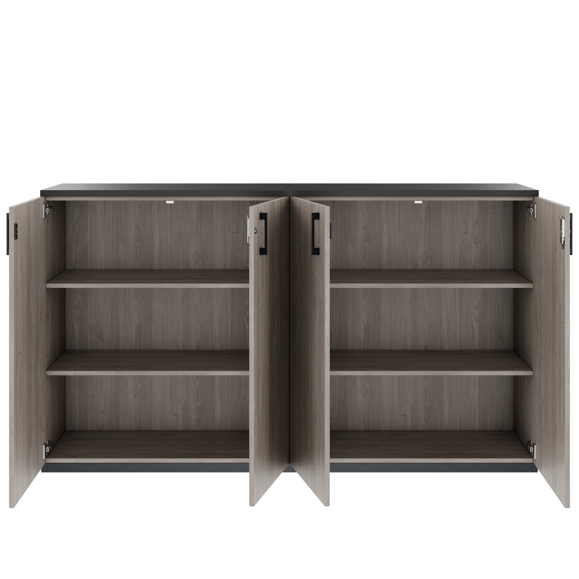 CHOICE Schrankset | 3OH, 2000 x 1140 mm, Nordeiche grau