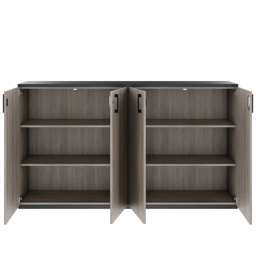 CHOICE Schrankset | 3OH, 2000 x 1140 mm, Nordeiche grau