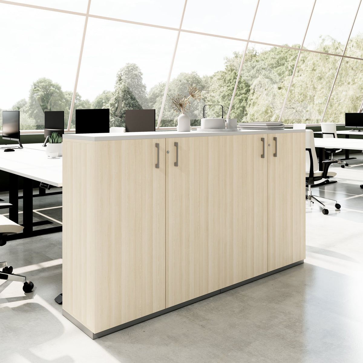 CHOICE Cabinet set | 3OH, 2000 x 1140 mm, Sand beech  - 2 Lightbox Main Image