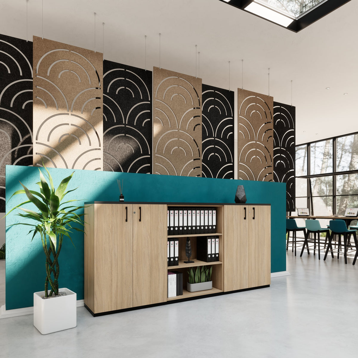 CHOICE Cabinet set | 3OH, 2400 x 1140 mm, Amber Oak  - 2 Lightbox Main Image