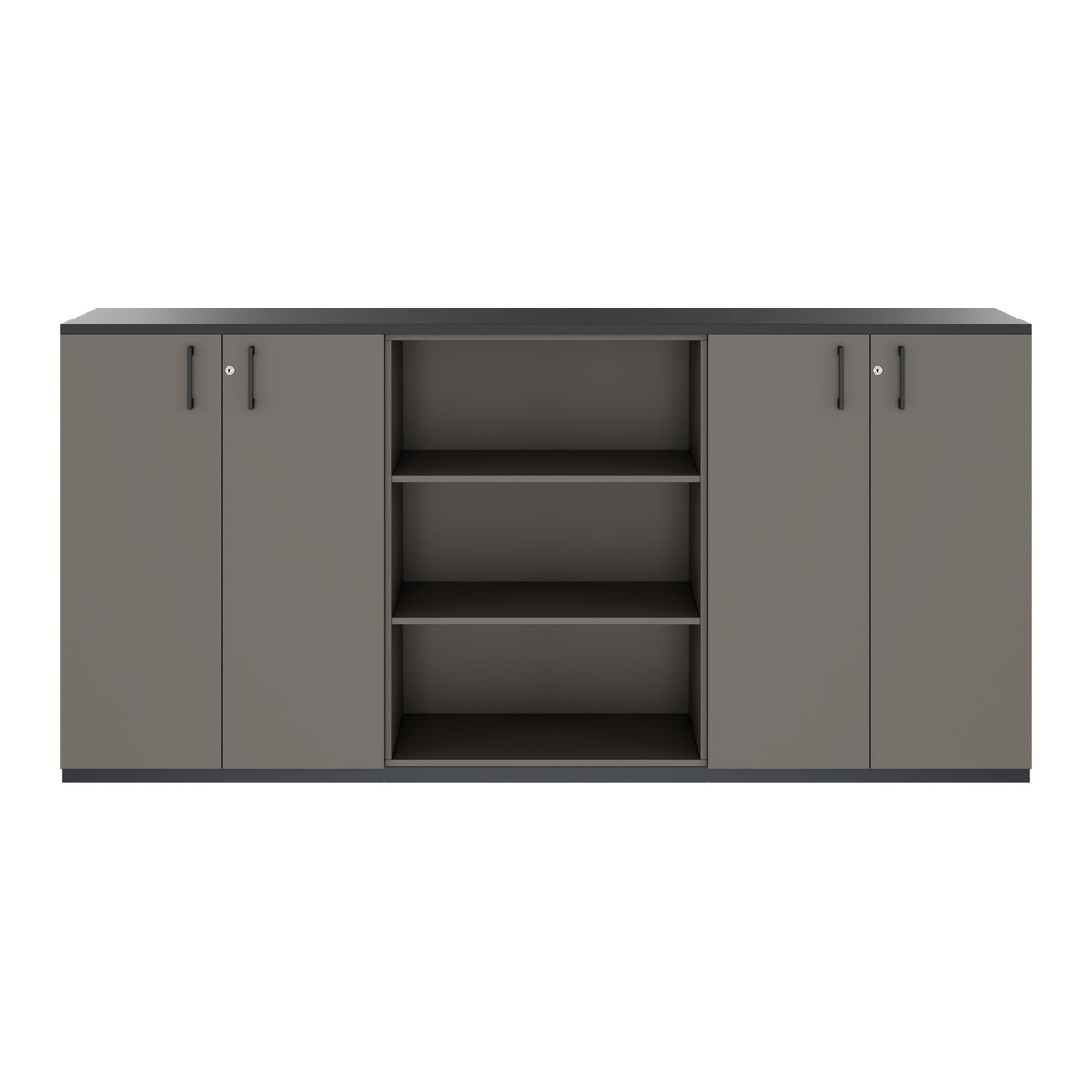 CHOICE Set di armadi | 3OH, 2400 x 1140 mm, grigio cubanite  - 3 Lightbox Main Image