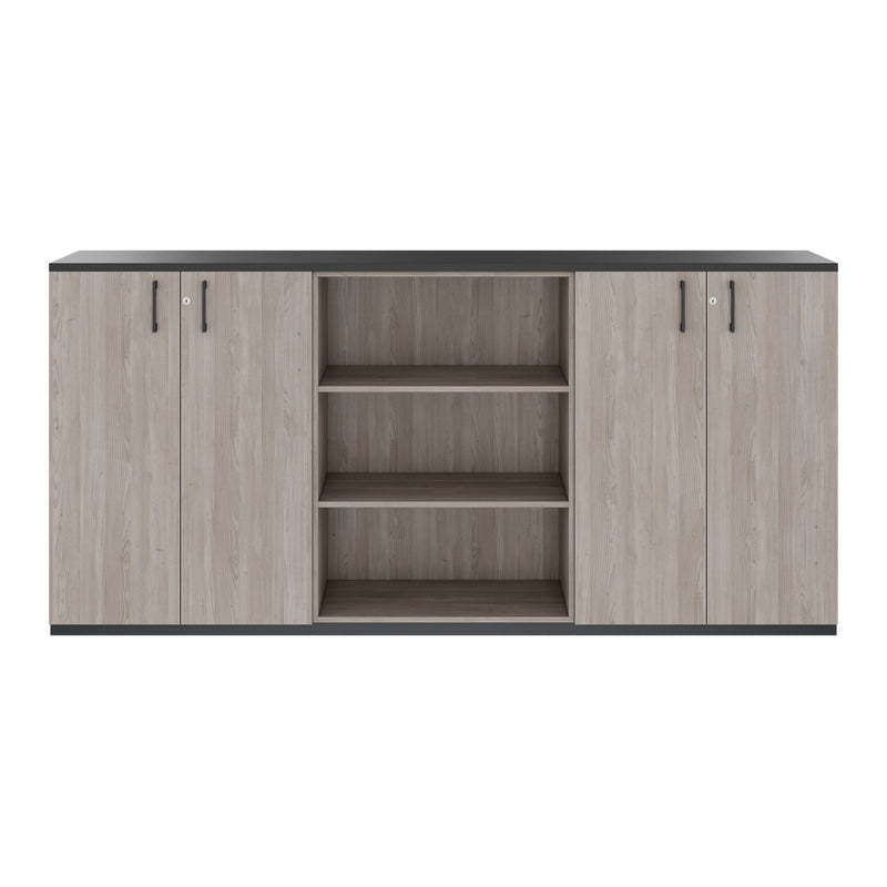 CHOICE Set di armadi | 3OH, 2400 x 1140 mm, rovere nordico grigio  - 3 Main Image