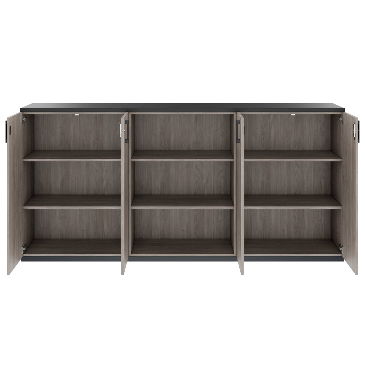 CHOICE Set di armadi | 3OH, 2400 x 1140 mm, rovere nordico grigio  - 4 Lightbox Main Image