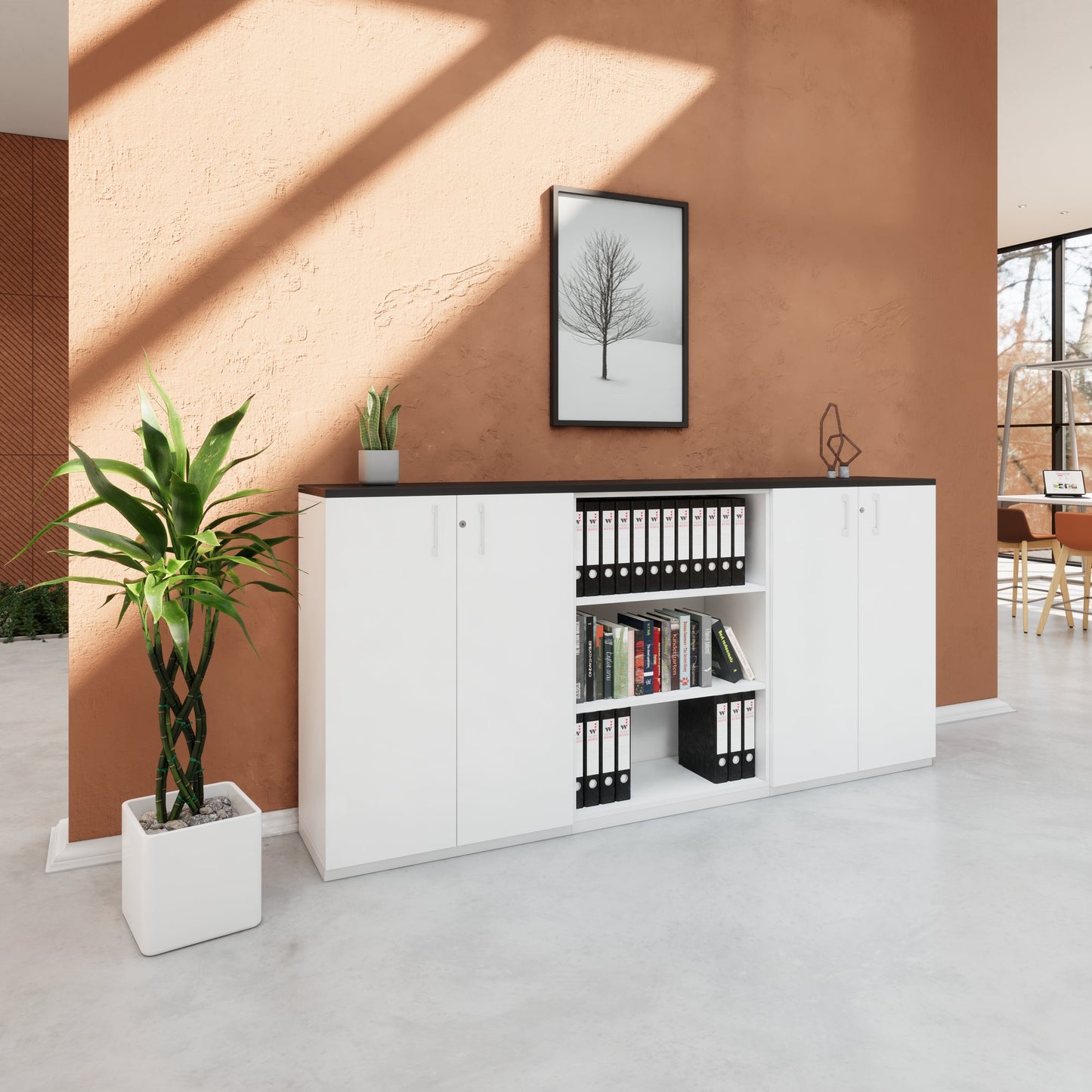 CHOICE Schrankset | 3OH, 2400 x 1140 mm, Weiss