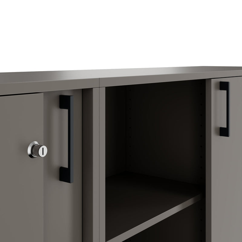 CHOICE Set di armadi | 3OH, 3200 x 1115 mm, grigio cubanite  - 6 Main Image