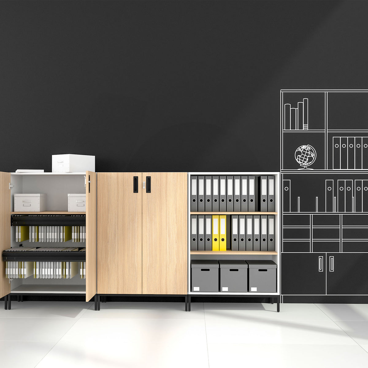 CHOICE Flügeltürenschränke | 2-6 OH, Farbe und Größe konfigurierbar - 3 Lightbox Main Image