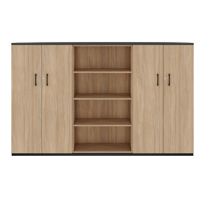 CHOICE Wall cabinet unit | 4OH, 2400 x 1490 mm, Amber Oak  - 3 Main Image